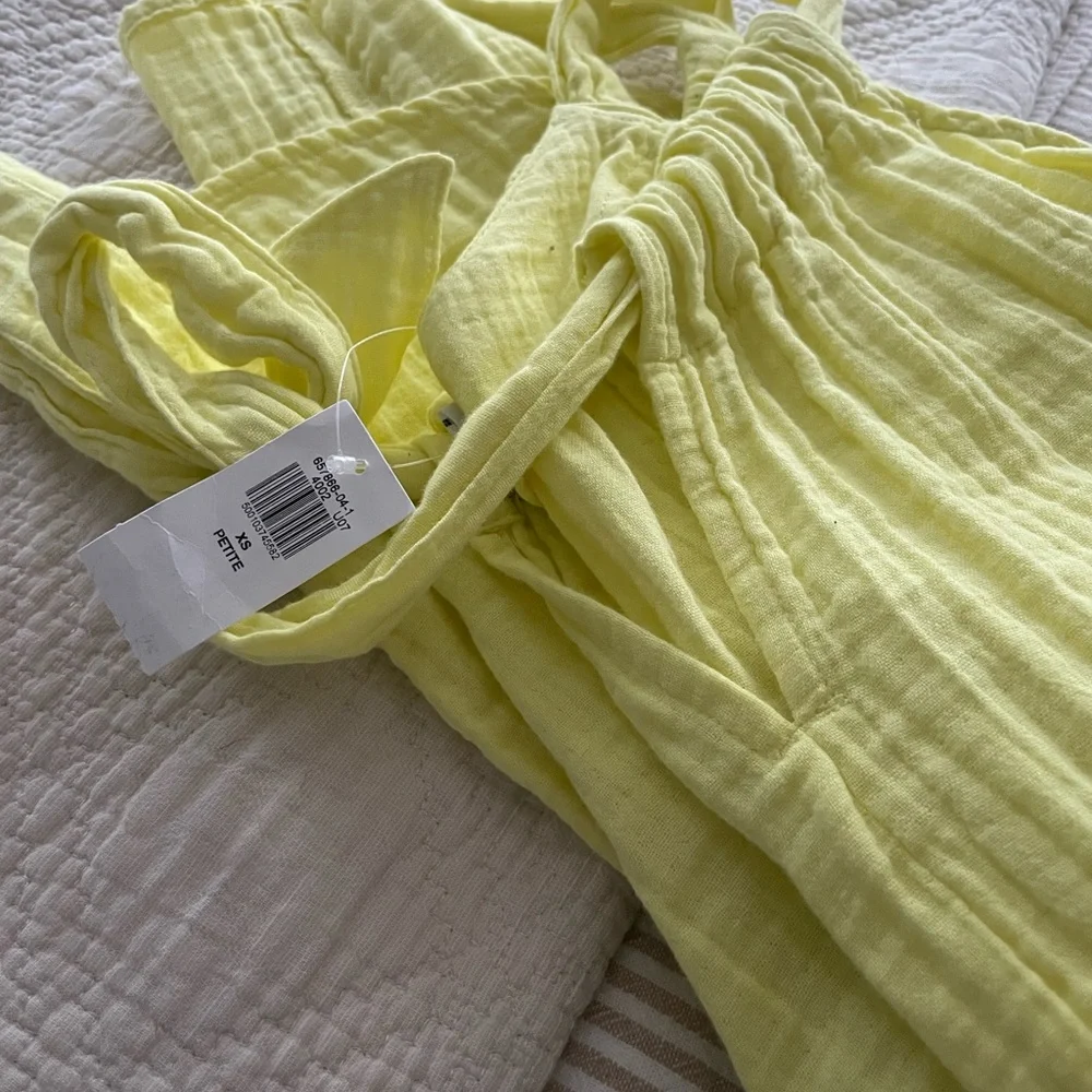 Sleeveless Shirred Midi Dress, XSP, NWT - Picture 3 of 3